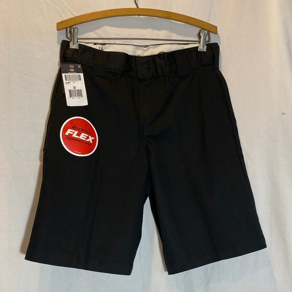 Dickies Men's Black Flex work shorts - Flat Front, Relax Fit, Waist Size 30” - Picture 7 of 7